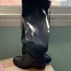 Wide calf over knee boots